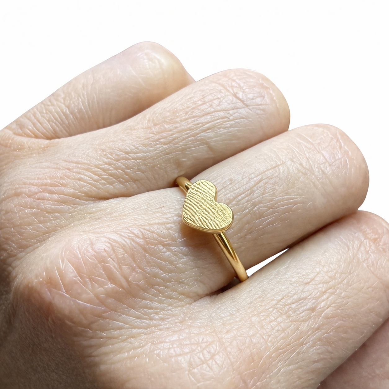 Stapelring aus Ihrem Altgold