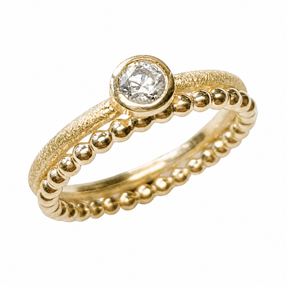 Ein Ring aus Ihrem Altgold – individuell mit Edelstein gefertigt