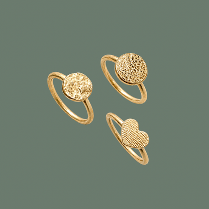 Stapelring aus Ihrem Altgold