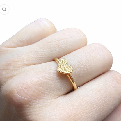 Stapelring aus Ihrem Altgold