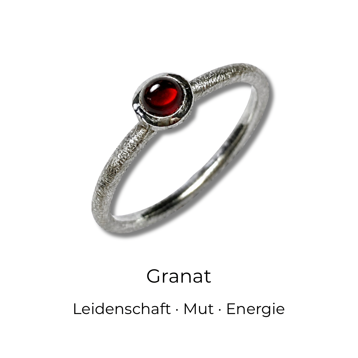 Stapelring mit Edelstein • Cabochon Ring •