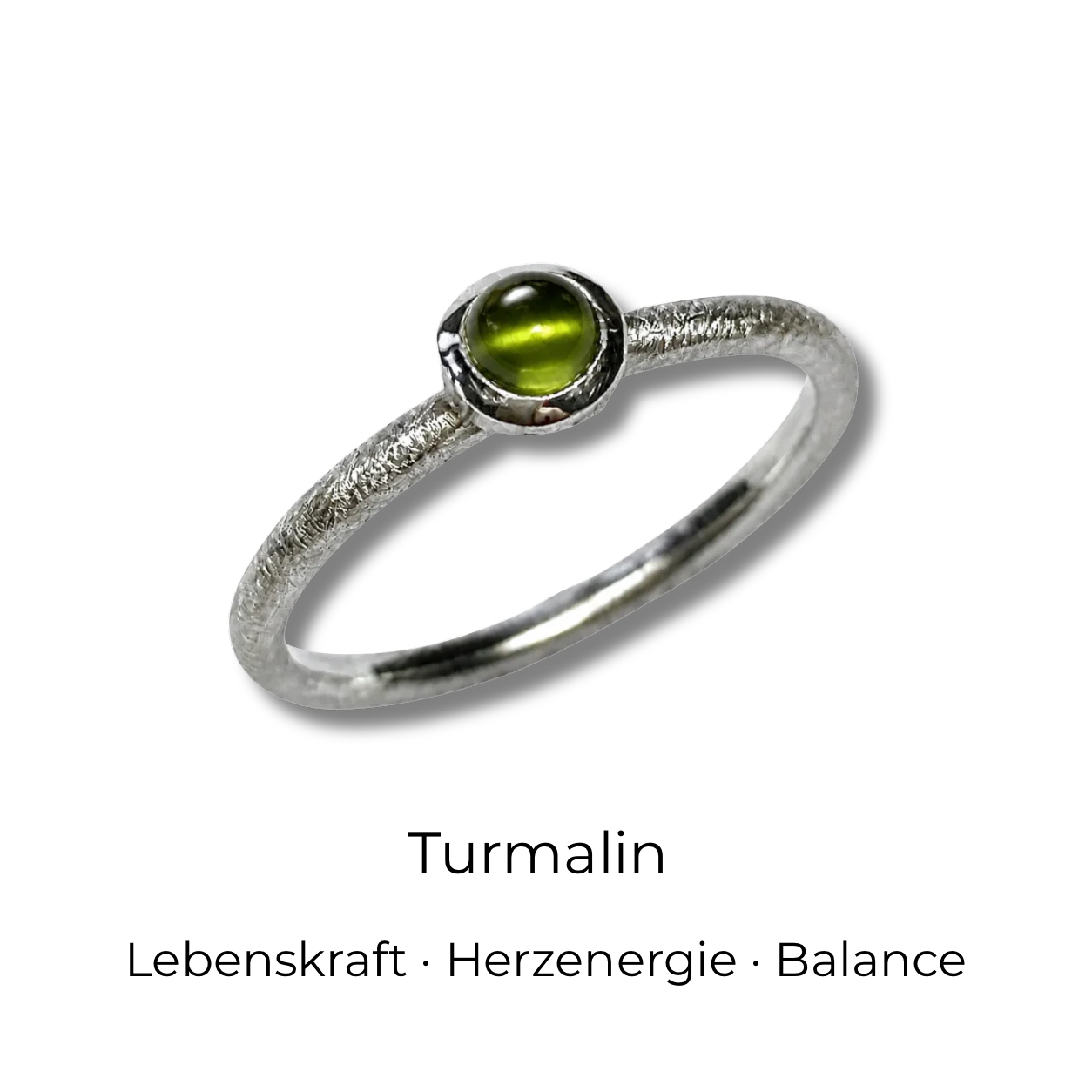 Stapelring mit Edelstein • Cabochon Ring •