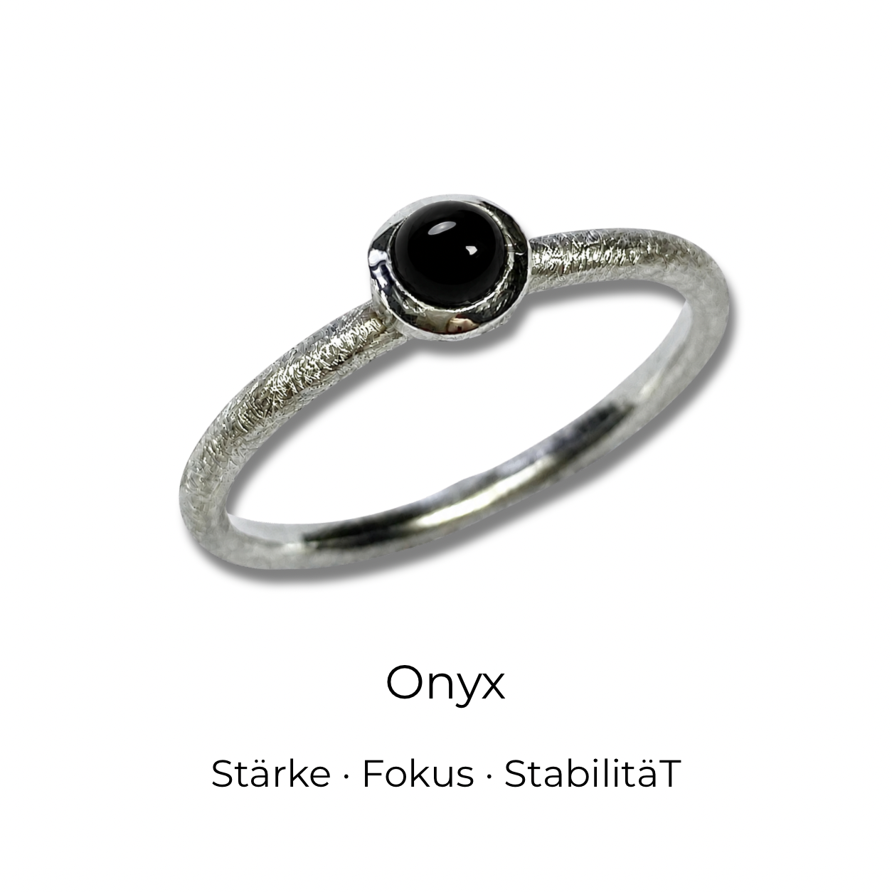 Stapelring mit Edelstein • Cabochon Ring •