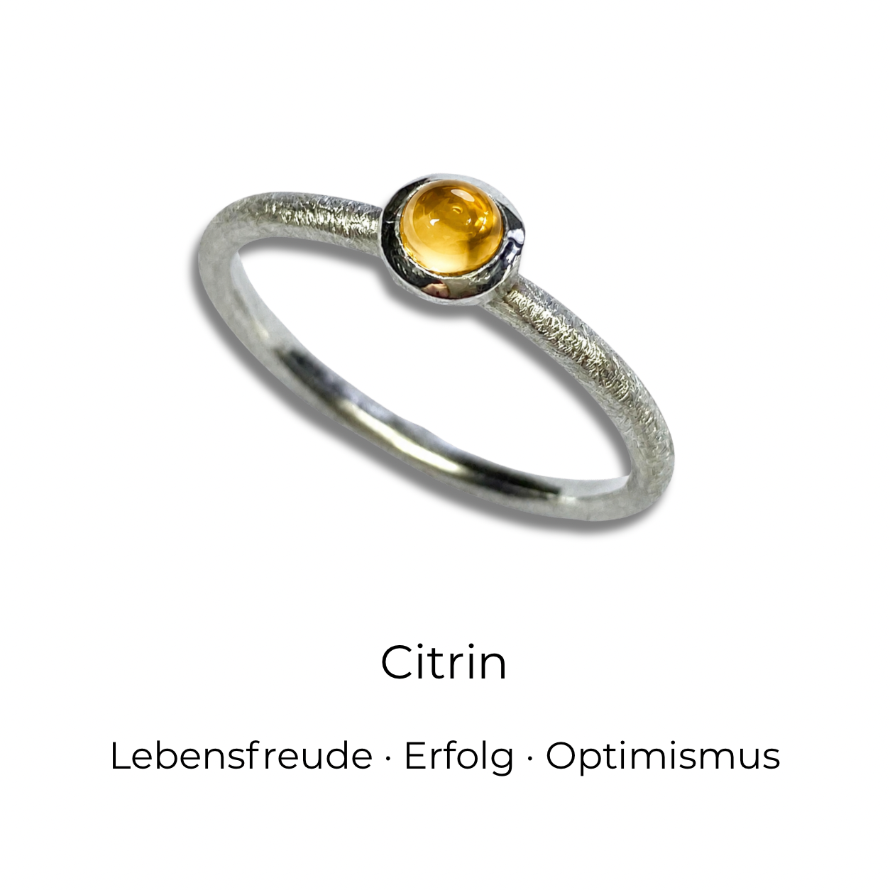 Stapelring mit Edelstein • Cabochon Ring •