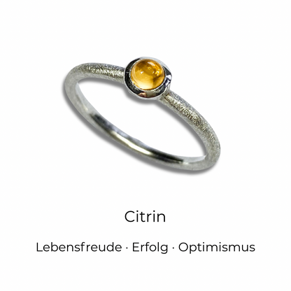 Stapelring mit Edelstein • Cabochon Ring •