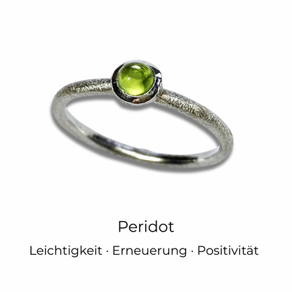 Stapelring mit Edelstein • Cabochon Ring •