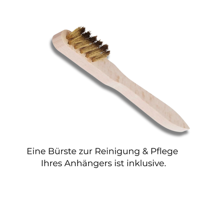Ein Schlüsselanhänger mit individuellem Abdruck