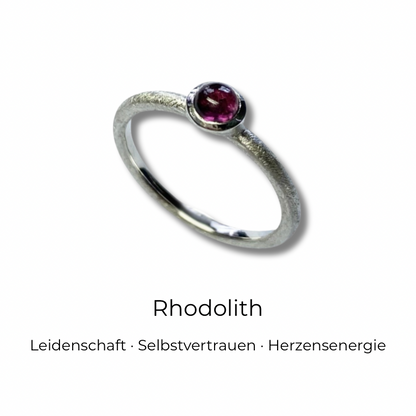 Stapelring mit Edelstein • Cabochon Ring •