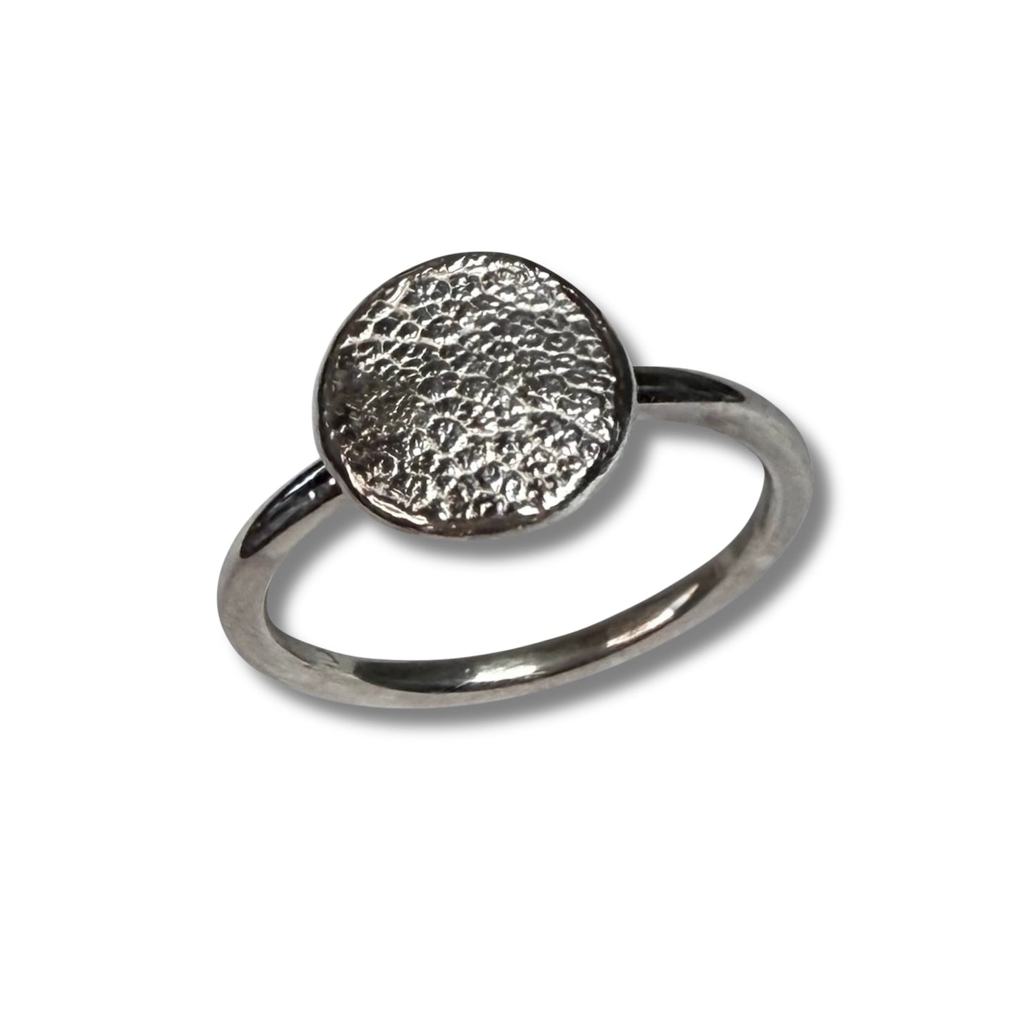 Ring mit rundem Abdruck