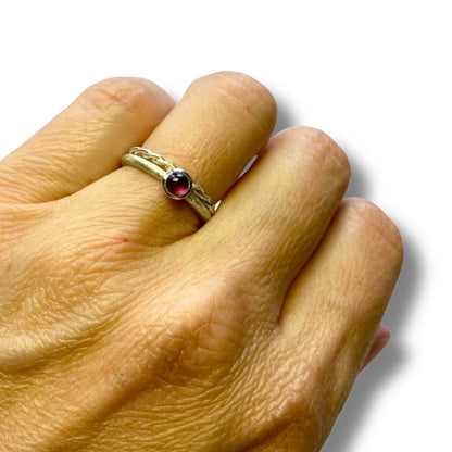Stapelring mit Edelstein • Cabochon Ring •