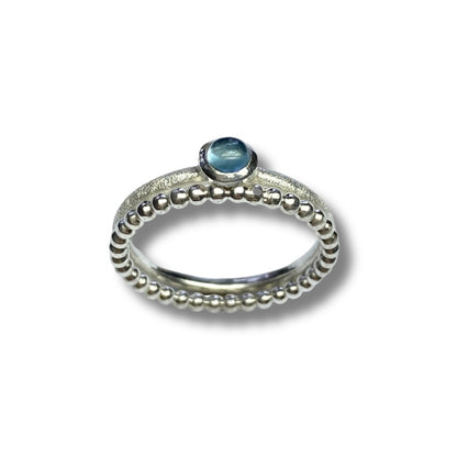 Stapelring mit Edelstein • Cabochon Ring •
