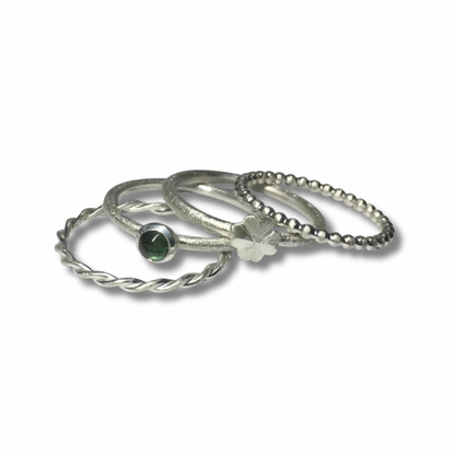 Stapelring mit Edelstein • Cabochon Ring •