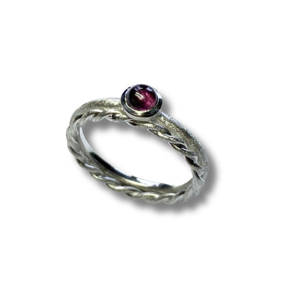 Stapelring mit Edelstein • Cabochon Ring •