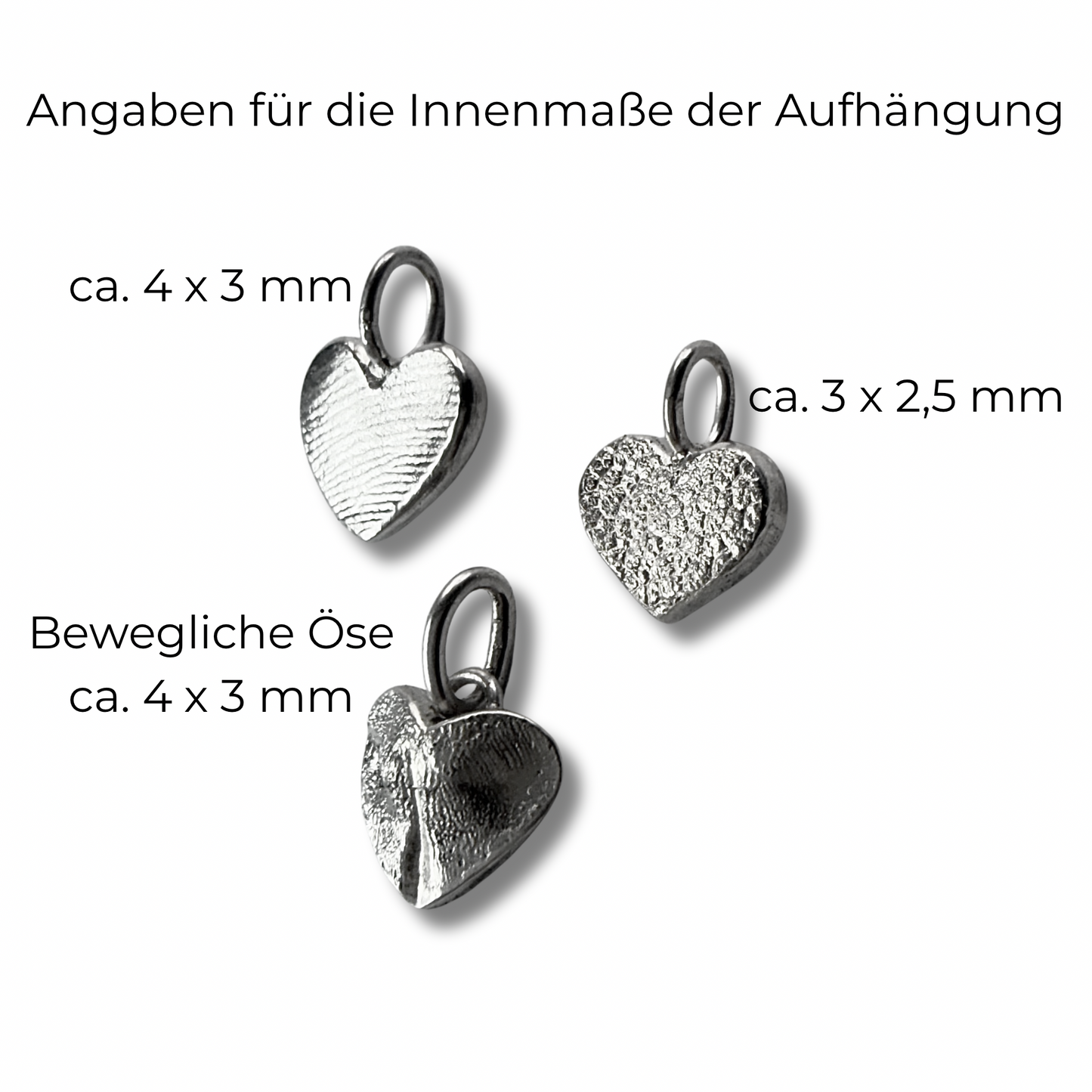 Anhänger in Herzform