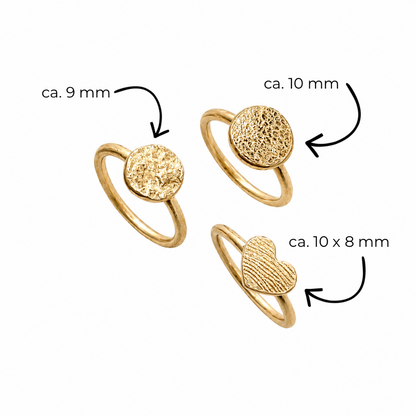 Stapelring aus Ihrem Altgold